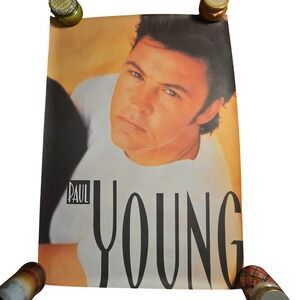 Paul Young 1990 Original Promo Album Poster CBS Records Pop Soft Rock Music
